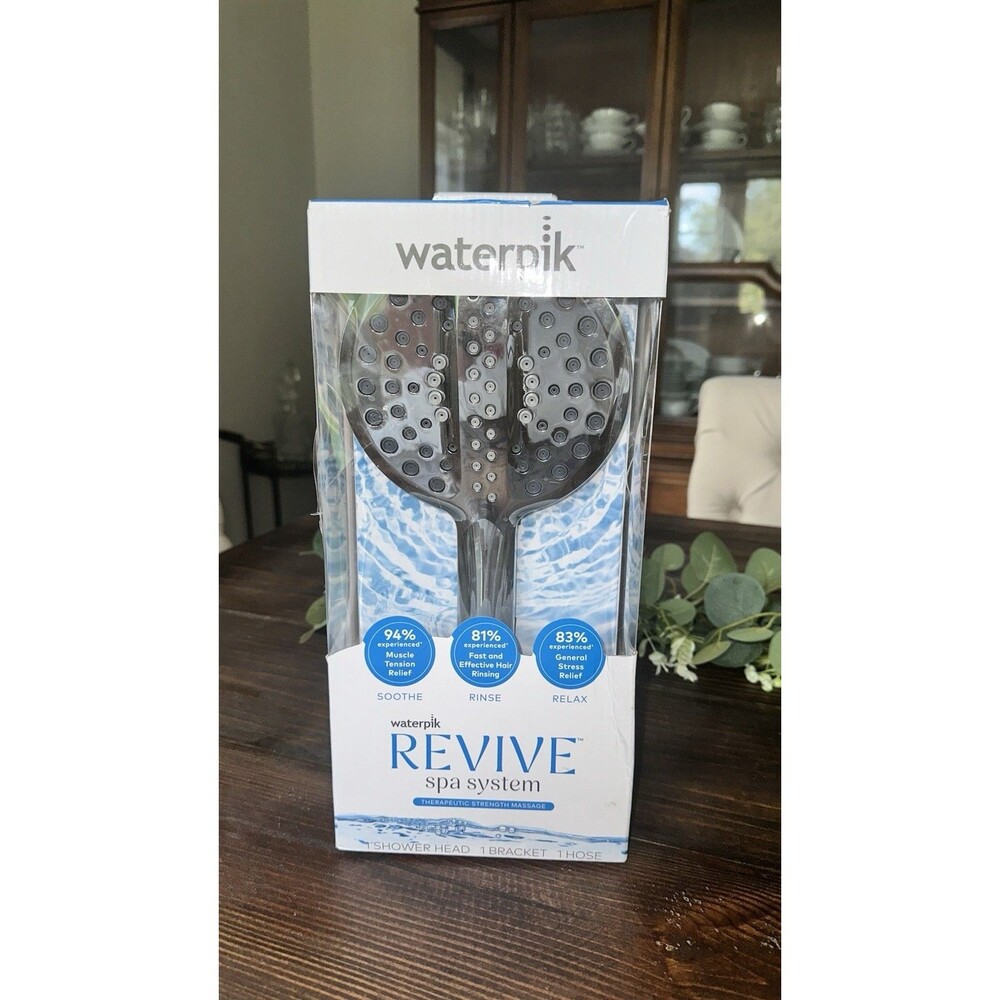 Waterpik Revive Spa System Hand Held Shower Head Bathroom Shower System